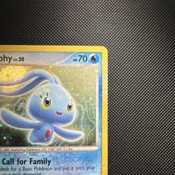 Manaphy 4/12 DP Trainer Kit: Manaphy & Lucario Holo Pokemon TCG HP with Swirl - Image 3