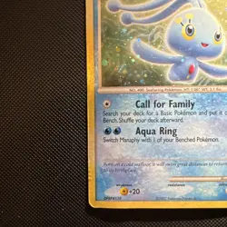 Manaphy 4/12 DP Trainer Kit: Manaphy & Lucario Holo Pokemon TCG HP with Swirl - Image 4