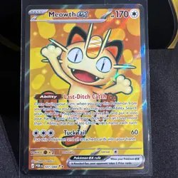Meowth ex - 107/088 - Ultra Rare - Perfect Order - NM/M - Pokemon Card - Image 2