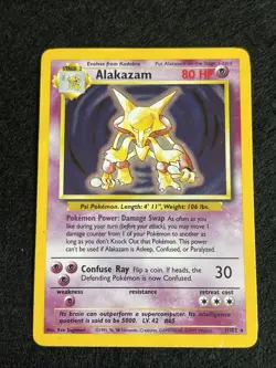 Alakazam - Holo - 1/102 Base Set - Pokemon TCG - 1999 - Image 1