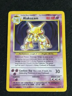 Alakazam - Holo - 1/102 Base Set - Pokemon TCG - 1999 - Image 2