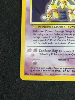 Alakazam - Holo - 1/102 Base Set - Pokemon TCG - 1999 - Image 4