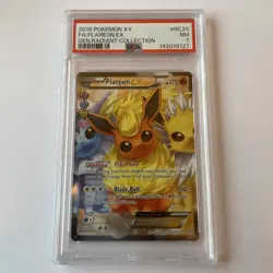 2016 POKEMON GENERATIONS RADIANT COLLECTION FLAREON EX #RC28 PSA 7 NM #125066131 - Image 1
