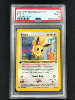Pokemon 2001 Eevee 1st 38/75 Neo PSA 9 - Image 1
