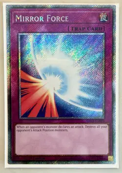 Yugioh Mirror Force RA03-EN093 Platinum Secret Rare 1st Edition NM - Image 1