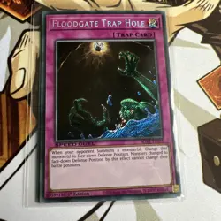Floodgate Trap Hole sgx1-en123 1st Edition Secret Rare Yu-Gi-Oh! - Image 1