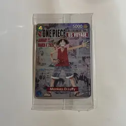 Bandai One Piece CCG Monkey.D.Luffy US Voyage Promo Card Stock Promo Card - Image 1