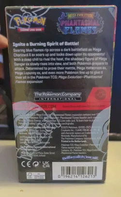 Pokemon TCG Mega Evolution Phantasmal Flames sealed Half Booster Box 18 Packs - Image 4