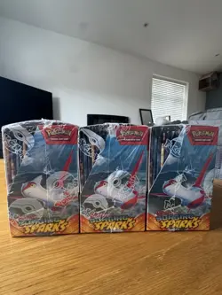 Pokemon Tcg Surging Sparks Booster Box X 3 Sealed - Image 5