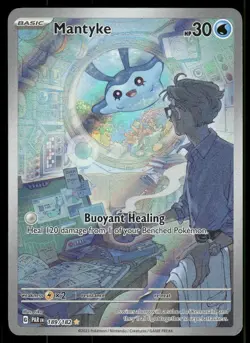 Pokemon Cards Mantyke 189/182 Paradox Rift Illustration Rare NM *2 - Image 1