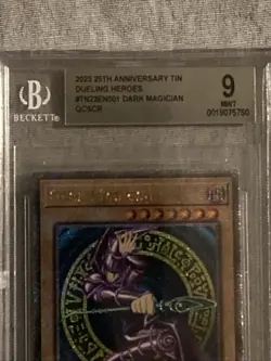 DARK MAGICIAN 2023 ( 25th Anniversary Tin ) DUELING HEROES #TN23EN001 Mint 9 - Image 3