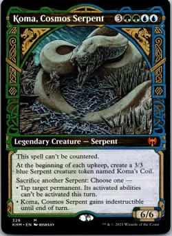 Koma, Cosmos Serpent (Showcase) M Kaldheim 326 NM - Image 1