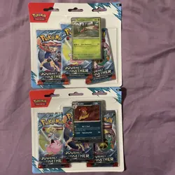 Pokemon Journey Together SV09 3-Pack Blister Set of 2 Brand New Sealed - Image 1