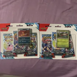 Pokemon Journey Together SV09 3-Pack Blister Set of 2 Brand New Sealed - Image 2
