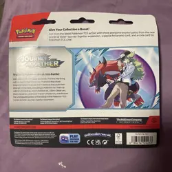 Pokemon Journey Together SV09 3-Pack Blister Set of 2 Brand New Sealed - Image 4