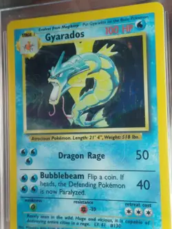 BGS 9 Fourth Print 1999-2000 Pokemon Card Base Set Gyarados 6/102 graded 4th - Image 3