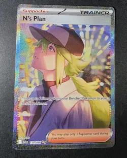 Black Bolt N's Plan 170/086 Sv Pokemon Special Illustration Rare Holo Trainer - Image 1
