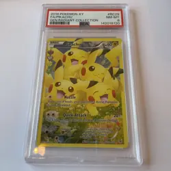 Pokemon Pikachu TCG RC29/RC32 Radiant Collection Generations PSA 8 NM-MT - Image 1