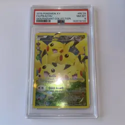 Pokemon Pikachu TCG RC29/RC32 Radiant Collection Generations PSA 8 NM-MT - Image 2