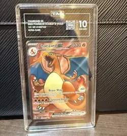 Charizard Ex #183/165 Scarlet & Violet 151 Ultra Rare TAG 10 Gem Mint Pokemon - Image 1
