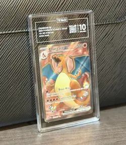 Charizard Ex #183/165 Scarlet & Violet 151 Ultra Rare TAG 10 Gem Mint Pokemon - Image 3