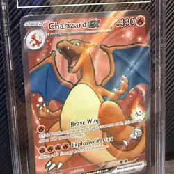 Charizard Ex #183/165 Scarlet & Violet 151 Ultra Rare TAG 10 Gem Mint Pokemon - Image 4