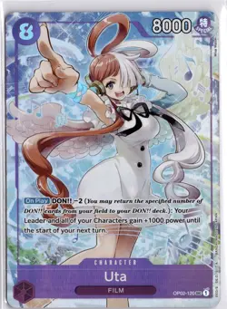Uta OP02-120 ALT ART Secret Bandai Premium Uta Card Collection One Piece Card - Image 3