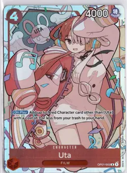 Uta OP01-005 ALT ART Bandai Premium Uta Card Collection One Piece Card TCG - Image 3