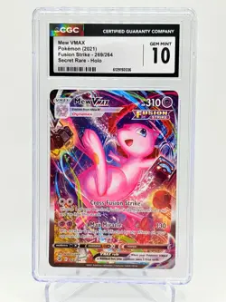 Mew VMAX CGC 10 Alternate Art Fusion Strike Pokemon Card 269/264 Sword & Shield - Image 1