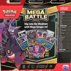 Pokemon Mega Battle Deck Mega Gengar EX Foil Cards Sealed 2023 English - Image 2