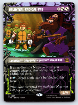 Splinter, Radical Rat Showcase - TMNT Ninja Turtles - MTG - Image 1