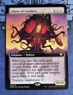 Magic: the Gathering Commander Masters Flayer of Loyalties, Extended Art (NM) - Image 1