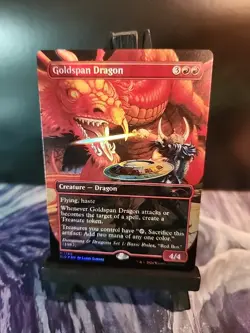 Goldspan Dragon ✨RAINBOW FOIL✨ Secret Lair D&D 50th Anniversary *Rdy To Ship* - Image 1