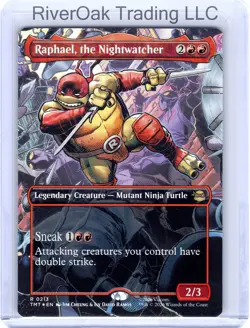 MTG TMNT - Raphael, the Nightwatcher (Foil) #213 Near Mint or Better - Image 1