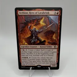Orthion Hero of Lavabrink March of the Machine Rare Red Creature Regula… - Image 1