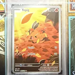 2025 POKEMON WHT EN-WHITE FLARE ILLUSTRATION RARE #096 TEPIG PSA 9 - Image 2