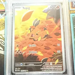 2025 POKEMON WHT EN-WHITE FLARE ILLUSTRATION RARE #096 TEPIG PSA 9 - Image 3