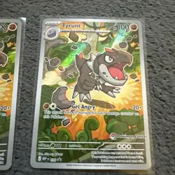 1x Tyrunt Promo 070 Pokemon Center Perfect Order 1x Tyrunt non-Pokemon center - Image 3