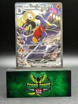 2025 Destined Rivals Cynthia's Garchomp EX Holo Secret Rare SAR #232/182 - Image 1