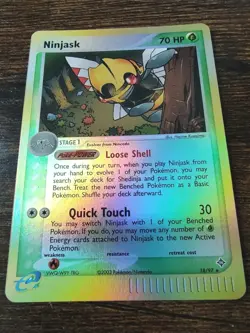 Ninjask 18/97 EX Dragon Reverse Holo Pokemon NM-MINT - Image 1