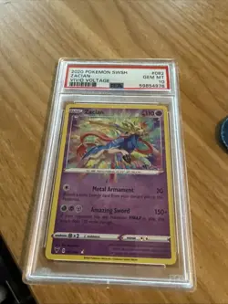 Pokemon Zacian 082/185 Vivid Voltage PSA 10 Full Art Secret Rare - Image 1
