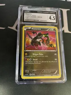 2012 POKEMON BLACK & WHITE DRAGONS EXALTED #128 RAYQUAZA CGC 4.5 - Image 1