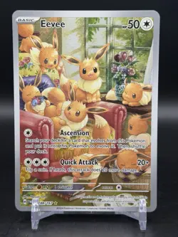 Eevee 188/167 Twilight Masquerade Illustration Rare Pokemon English NM - Image 1