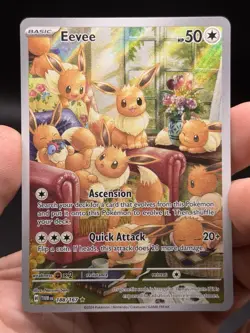 Eevee 188/167 Twilight Masquerade Illustration Rare Pokemon English NM - Image 3