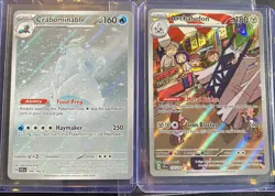 Pokemon Stellar Crown, Crabominable & Archaludon, Holo Rare, NM/M, No Scratches! - Image 1