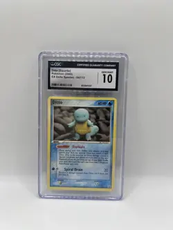 Pokemon TCG 2005 EX Delta Species Ditto (Squirtle) #64/113 CGC Grade 10 - Image 1