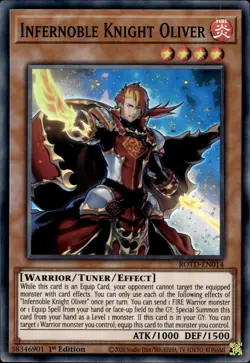 Infernoble Knight Oliver - Super Rare 1st Edition ROTD-EN014 - NM - YuGiOh - Image 1