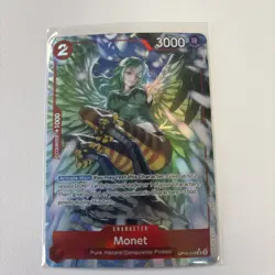 One Piece TCG Royal Blood OP10 Monet SR Parallel Alt Art OP10-016 English NM - Image 1
