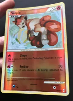 Vulpix 75/95 HGSS Call of Legends REVERSE HOLO Heartgold Pokemon Card Exc - Image 4