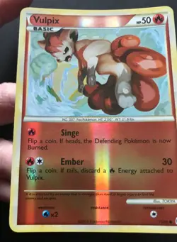 Vulpix 75/95 HGSS Call of Legends REVERSE HOLO Heartgold Pokemon Card Exc - Image 5